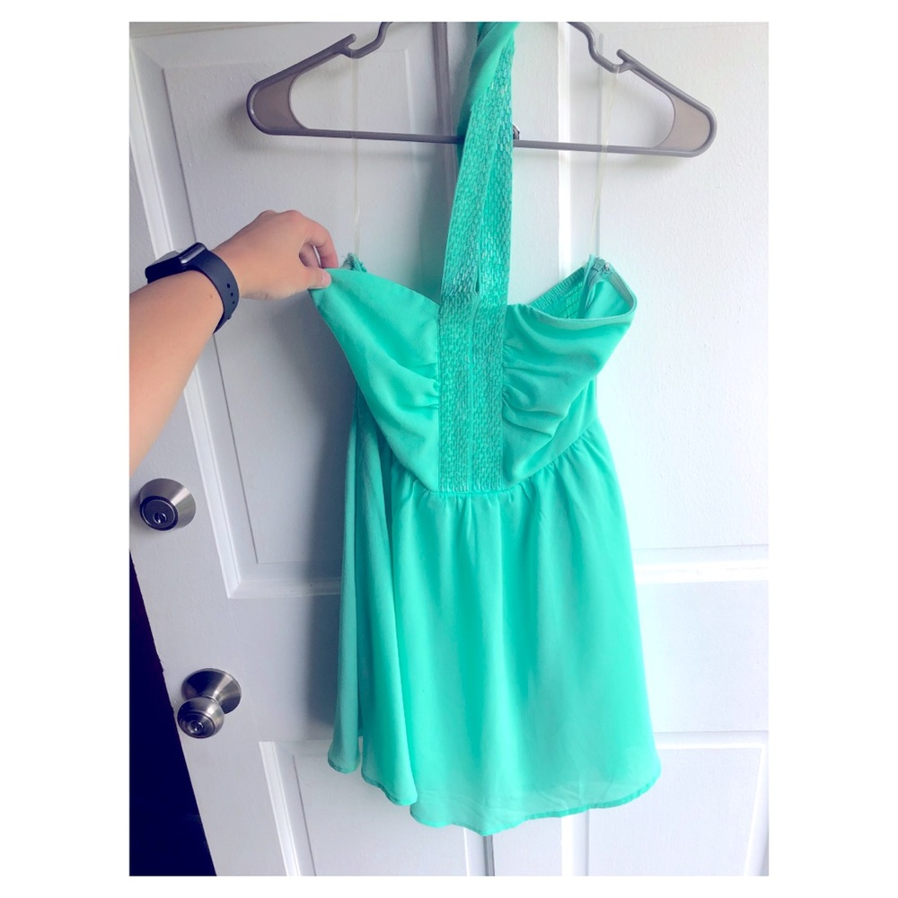 Mint colored dress